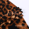 Tessuto alla moda con stampa leopardata elasticizzata a maglia leopardata